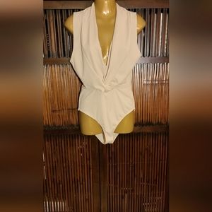 New with tags Forever 21 Beige bodysuit sz M